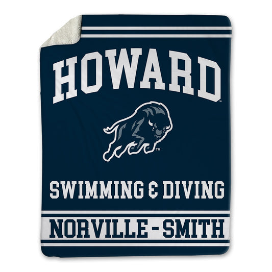 Howard - NCAA Women's Swimming & Diving : Seannia Norville - Smith - Blanket-0