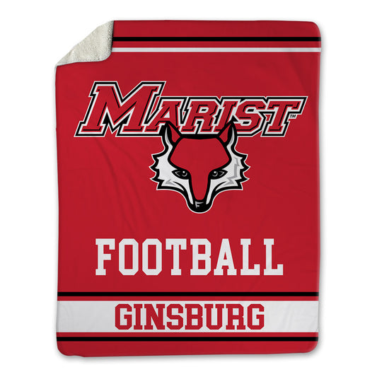 Marist - NCAA Football : Luke Ginsburg - Blanket-0