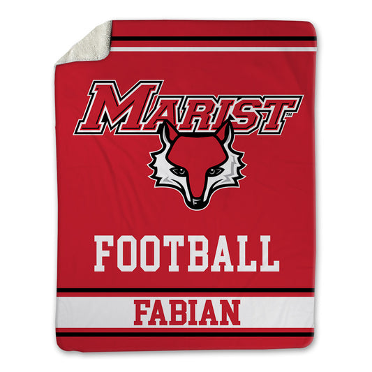 Marist - NCAA Football : Jake Fabian - Blanket-0