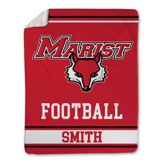 Marist - NCAA Football : Rechee Smith - Blanket-0