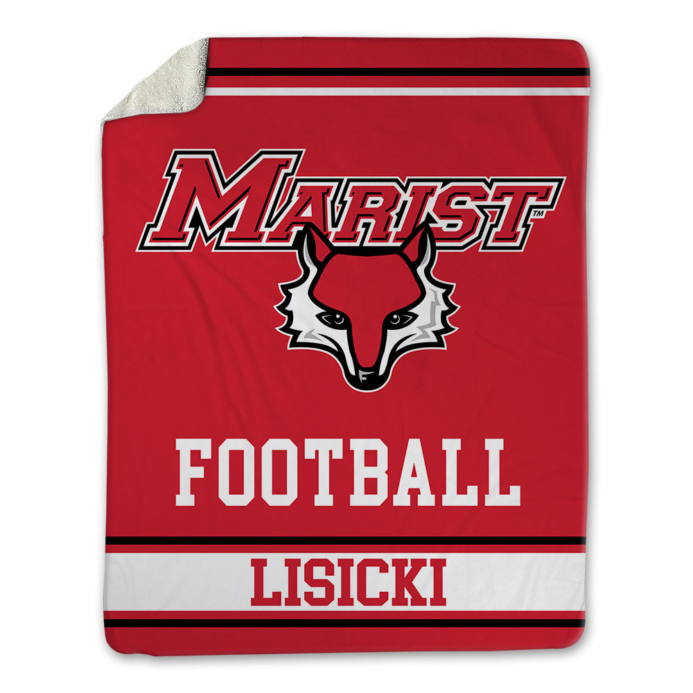 Marist - NCAA Football : Jake Lisicki - Blanket-0