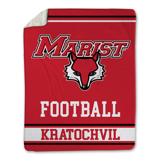 Marist - NCAA Football : James Kratochvil - Blanket-0
