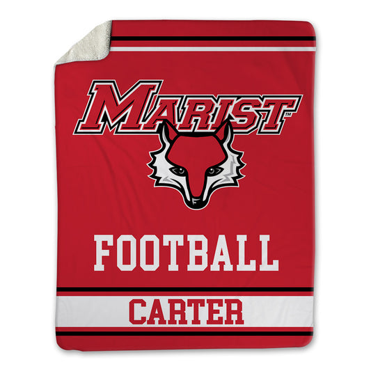 Marist - NCAA Football : Garrett Carter - Blanket-0