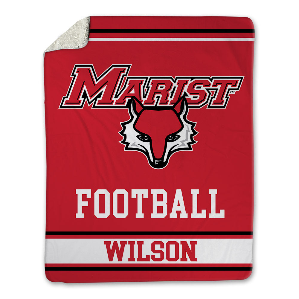 Marist - NCAA Football : Trevor Wilson - Blanket-0
