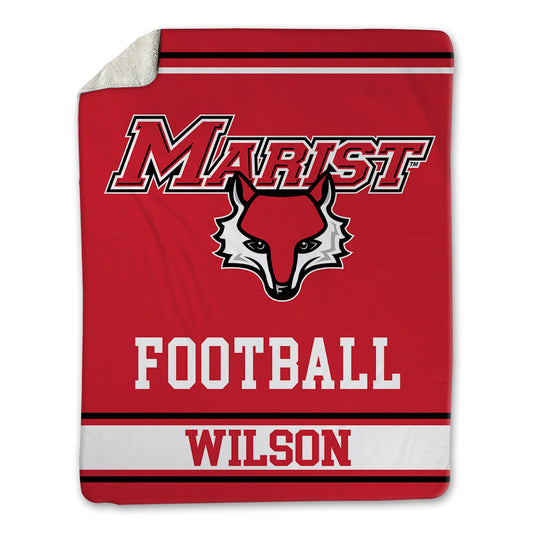 Marist - NCAA Football : Trevor Wilson - Blanket-0