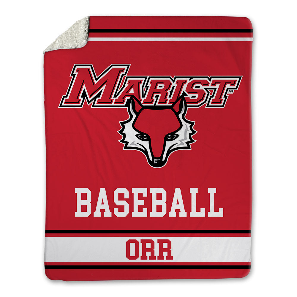 Marist - NCAA Baseball : Riley Orr - Blanket-0