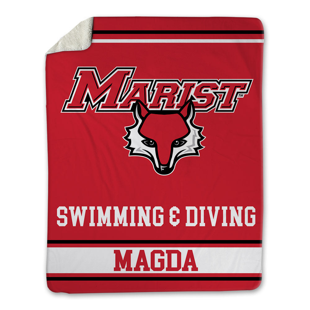 Marist - NCAA Men's Swimming & Diving : Dylan Magda - Blanket-0
