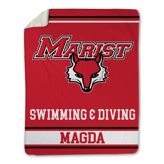 Marist - NCAA Men's Swimming & Diving : Dylan Magda - Blanket-0