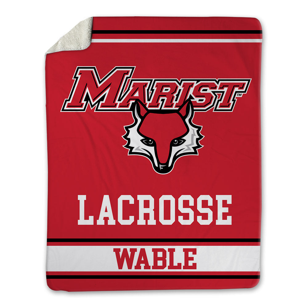 Marist - NCAA Men's Lacrosse : Jack Wable - Blanket-0