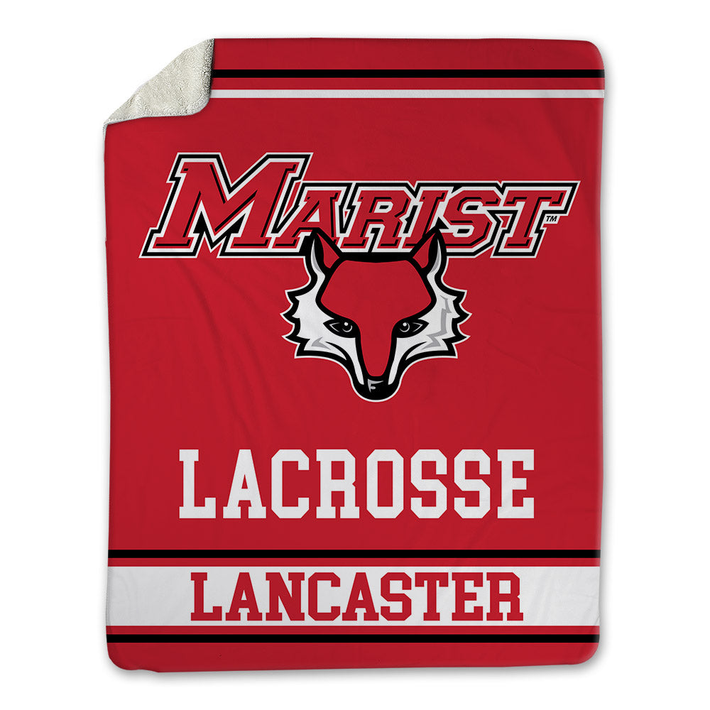 Marist - NCAA Men's Lacrosse : Miles Lancaster - Blanket-0