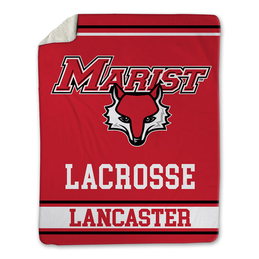 Marist - NCAA Men's Lacrosse : Miles Lancaster - Blanket-0