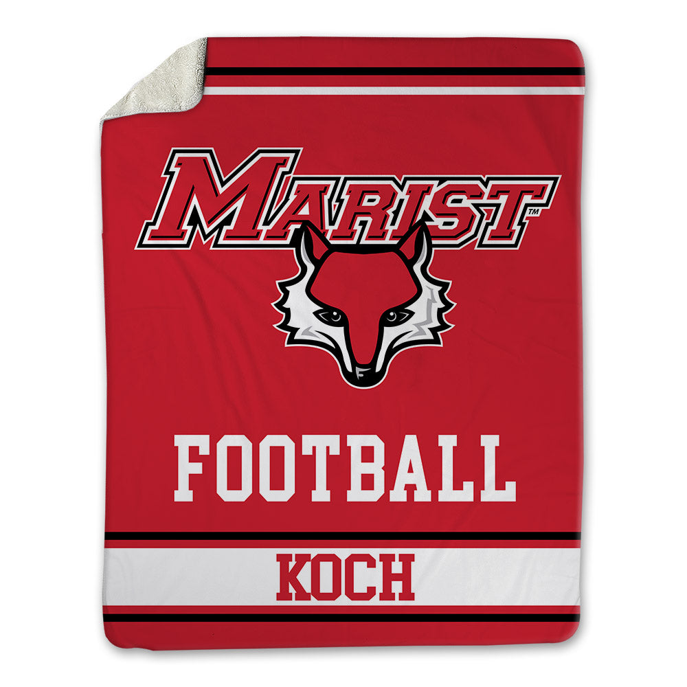 Marist - NCAA Football : Lawson Koch - Blanket-0