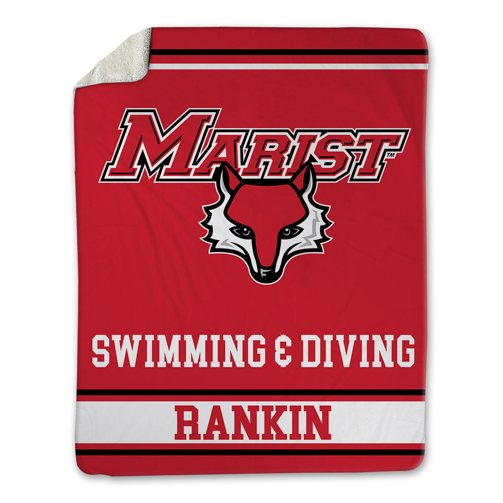 Marist - NCAA Men's Swimming & Diving : Patrick Rankin - Blanket-0