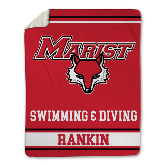 Marist - NCAA Men's Swimming & Diving : Patrick Rankin - Blanket-0