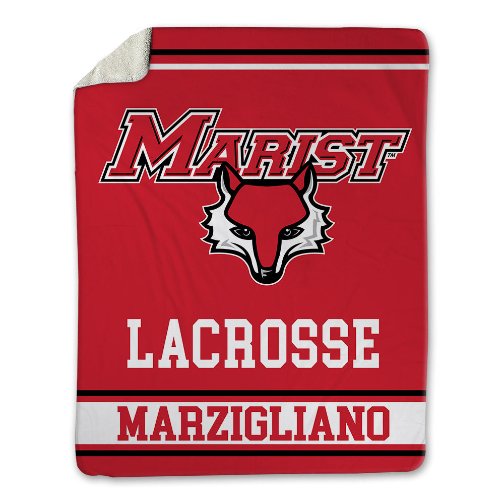 Marist - NCAA Men's Lacrosse : Gavin Marzigliano - Blanket-0