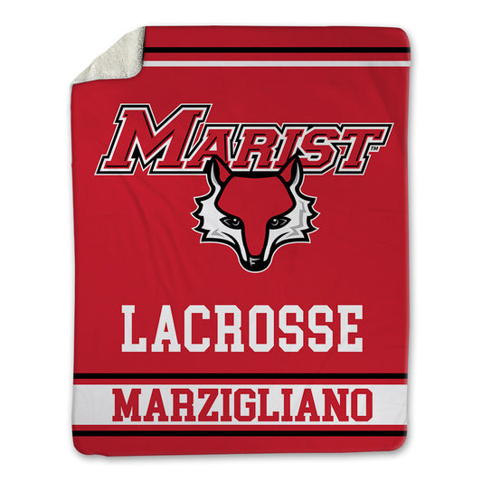 Marist - NCAA Men's Lacrosse : Gavin Marzigliano - Blanket-0
