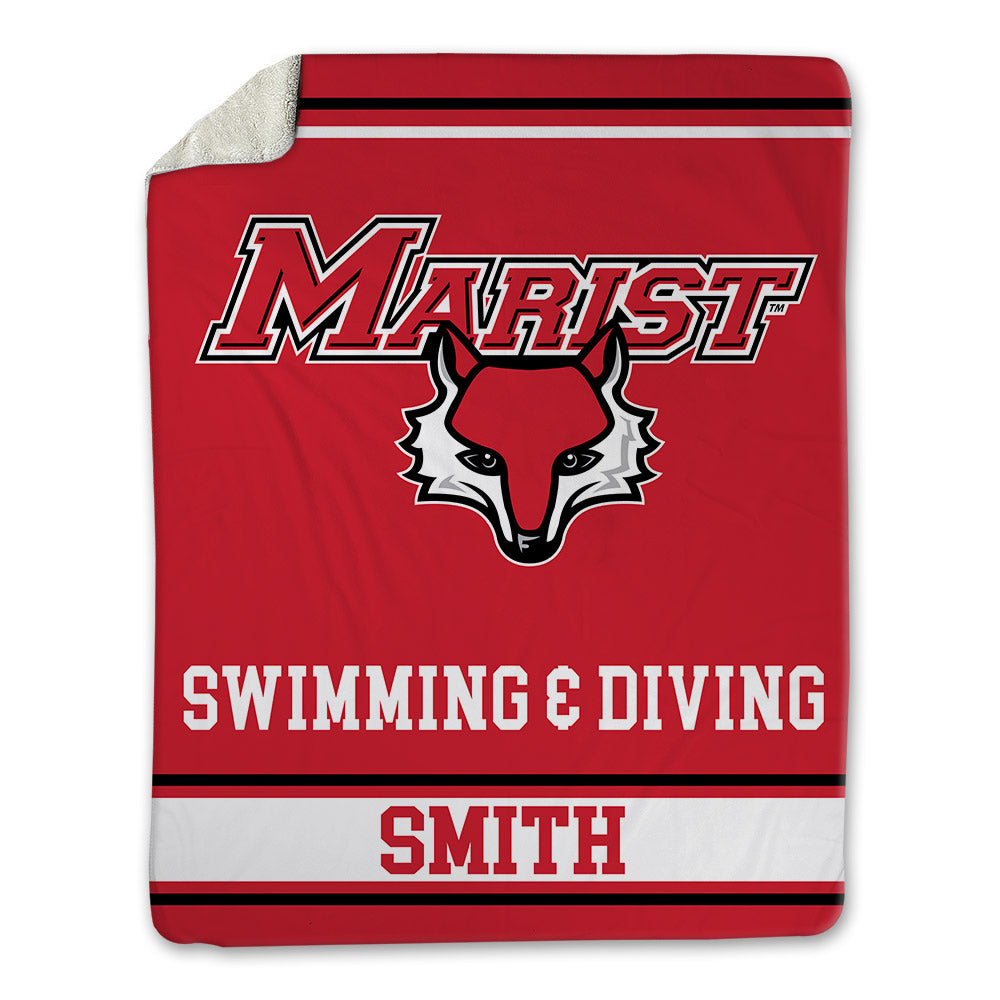Marist - NCAA Men's Swimming & Diving : Quinn Smith - Blanket-0