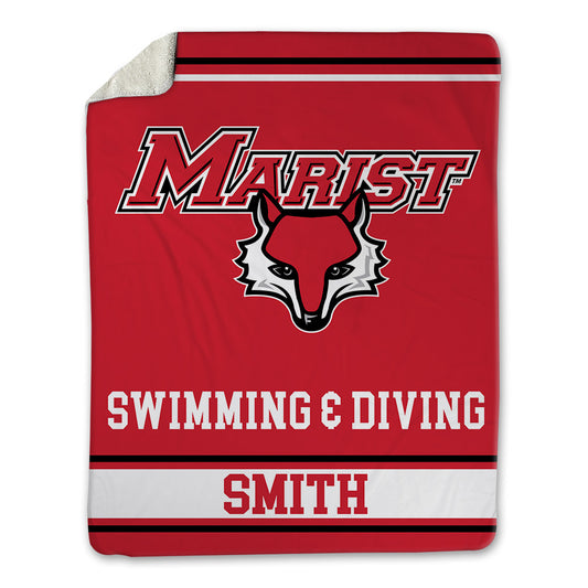 Marist - NCAA Men's Swimming & Diving : Quinn Smith - Blanket-0