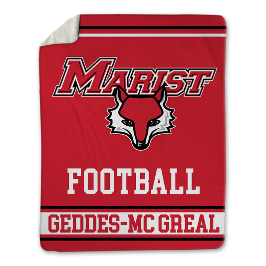 Marist - NCAA Football : Dylan Geddes-Mc Greal - Blanket-0