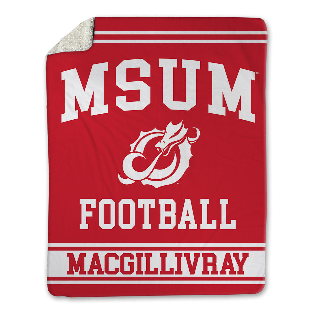 MSUM - NCAA Football : Hunter MacGillivray - Blanket-0