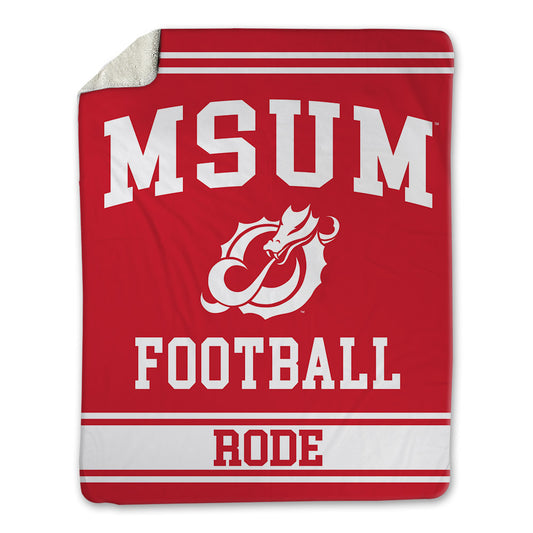 MSUM - NCAA Football : Parker Rode - Blanket-0