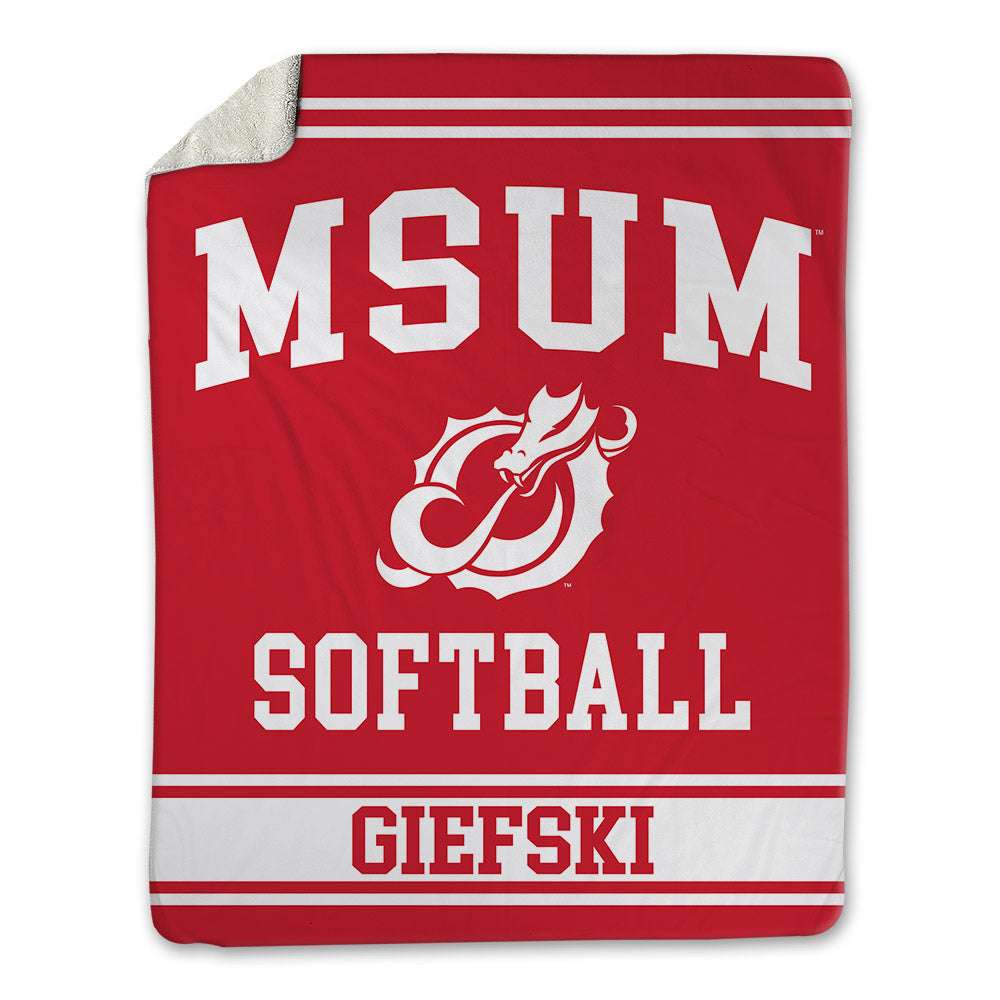 MSUM - NCAA Softball : Brooklyn Giefski - Blanket-0