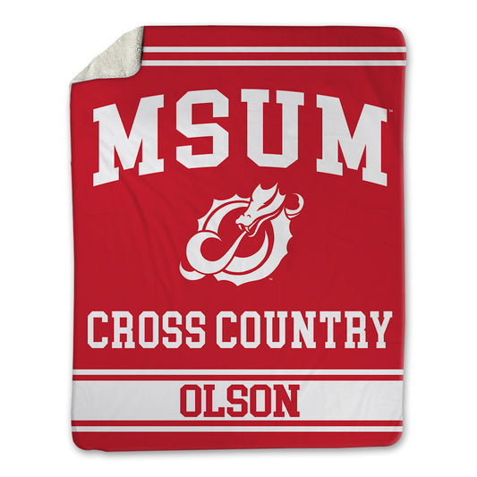MSUM - NCAA Men's Cross Country : Eric Olson - Blanket-0