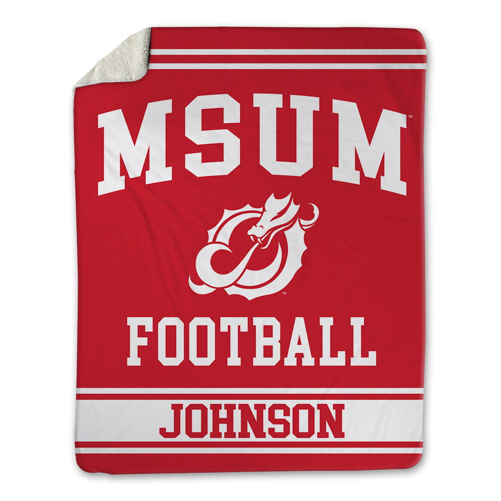 MSUM - NCAA Football : Caleb Johnson - Blanket-0