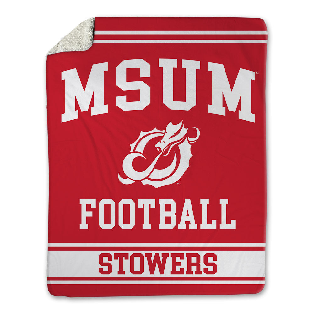 MSUM - NCAA Football : Kennan Stowers - Blanket-0