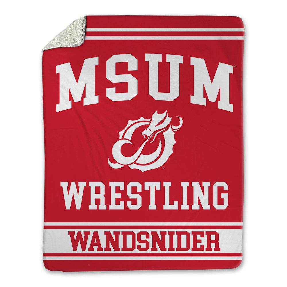 MSUM - NCAA Wrestling : cohl Wandsnider - Blanket-0