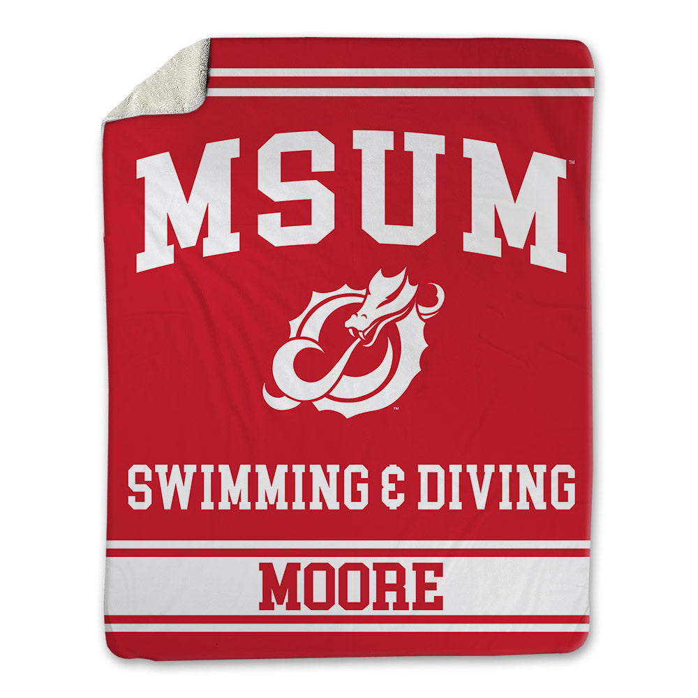 MSUM - NCAA Women's Swimming & Diving : Maggie Moore - Blanket-0