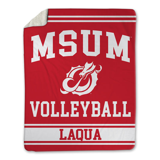 MSUM - NCAA Women's Volleyball : Leah Laqua - Blanket-0