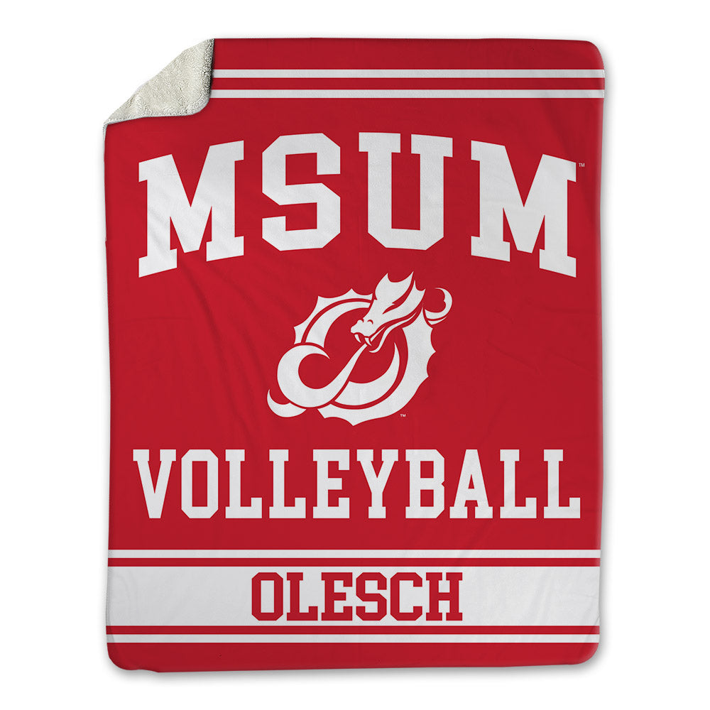 MSUM - NCAA Women's Volleyball : Kiara Olesch - Blanket-0