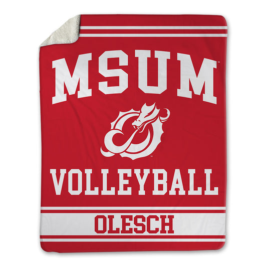 MSUM - NCAA Women's Volleyball : Kiara Olesch - Blanket-0
