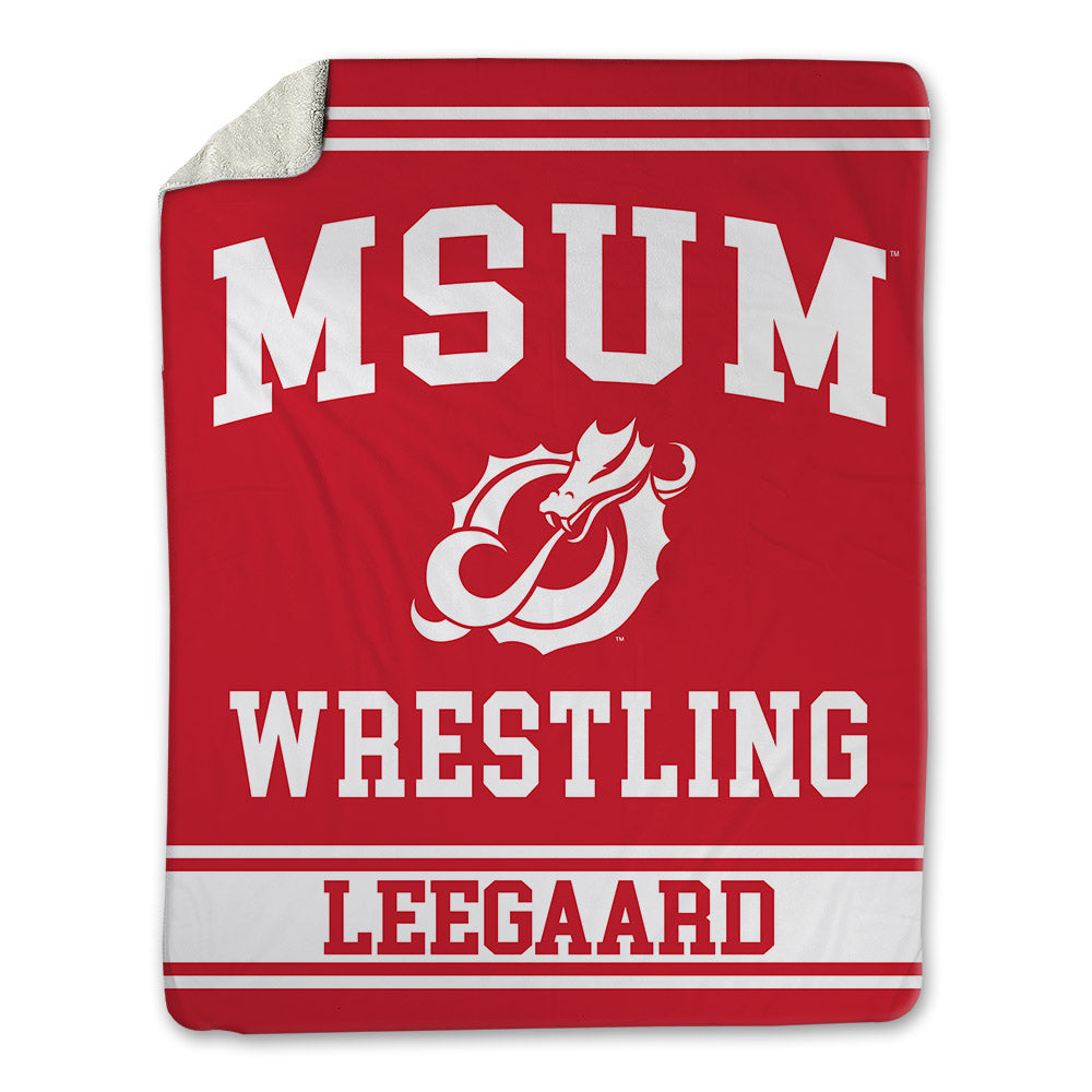 MSUM - NCAA Wrestling : ashton leegaard - Blanket-0