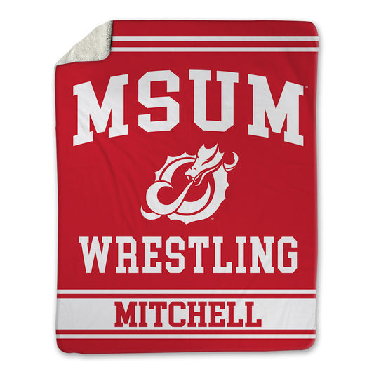 MSUM - NCAA Wrestling : Matthew Mitchell - Blanket-0