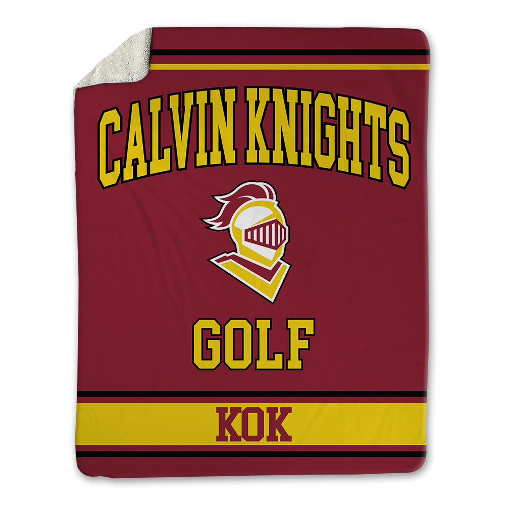 Calvin - NCAA Men's Golf : Reuben Kok - Blanket-0