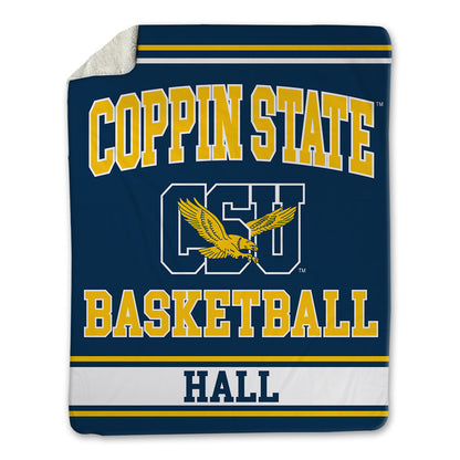 Coppin State - NCAA Men's Basketball : Demariontay Hall - Blanket-0