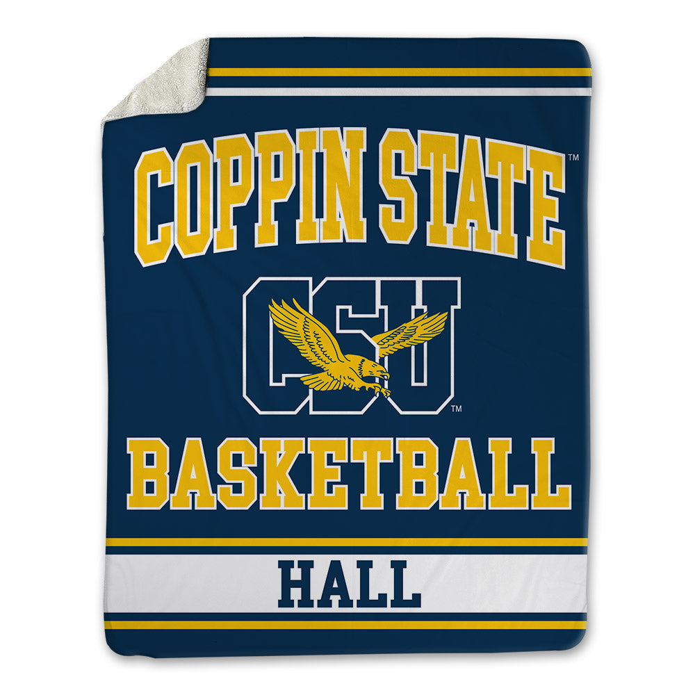 Coppin State - NCAA Men's Basketball : Demariontay Hall - Blanket-0