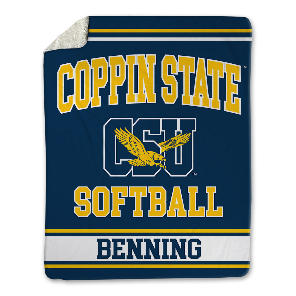 Coppin State - NCAA Softball : JoMhara Benning - Blanket-0