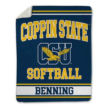 Coppin State - NCAA Softball : JoMhara Benning - Blanket-0