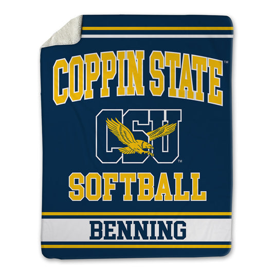 Coppin State - NCAA Softball : JoMhara Benning - Blanket-0