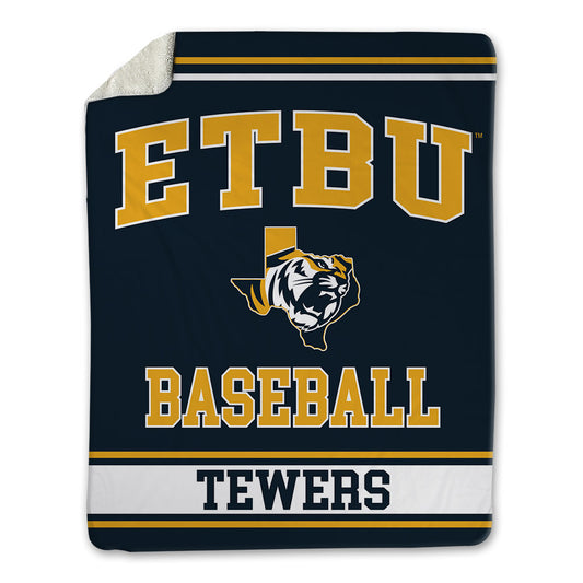 ETBU - NCAA Baseball : Brody Tewers - Blanket-0