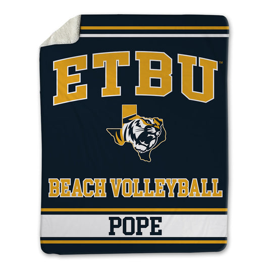 ETBU - NCAA Beach Volleyball : Brenna Pope - Blanket-0