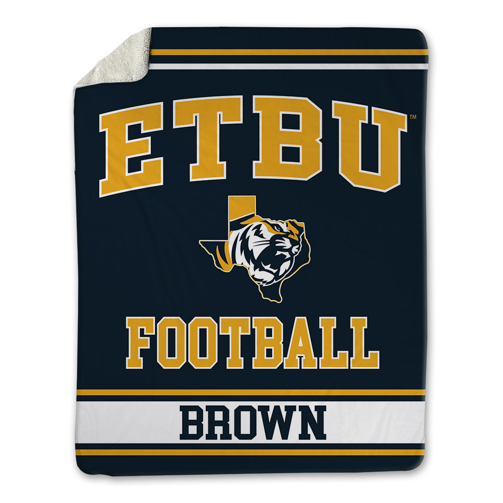 ETBU - NCAA Football : Navian Brown - Blanket-0