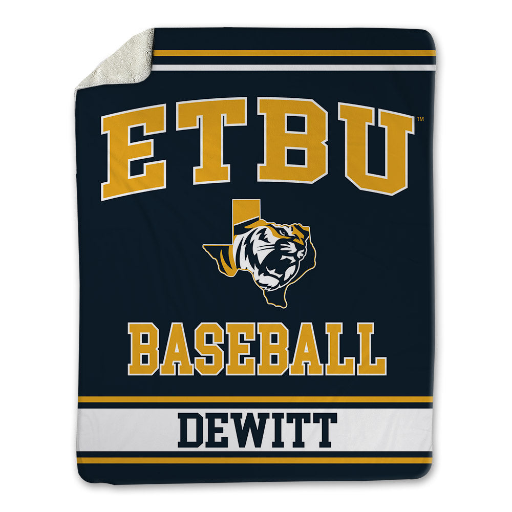 ETBU - NCAA Baseball : Jace DeWitt - Blanket-0