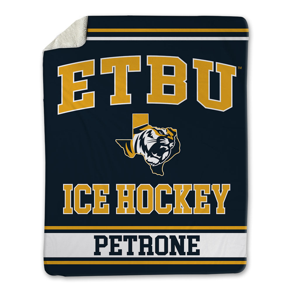 ETBU - NCAA Men's Ice Hockey : John Petrone - Blanket-0