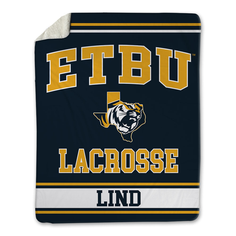 ETBU - NCAA Men's Lacrosse : Blake Lind - Blanket-0