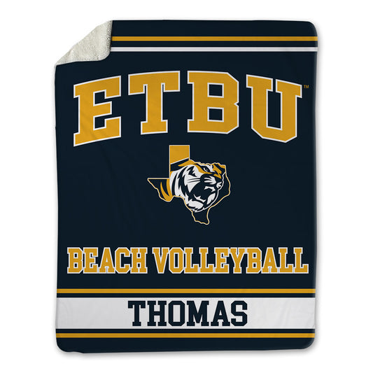 ETBU - NCAA Beach Volleyball : Emily Thomas - Blanket-0