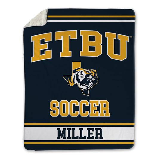 ETBU - NCAA Women's Soccer : Maddie Miller - Blanket-0